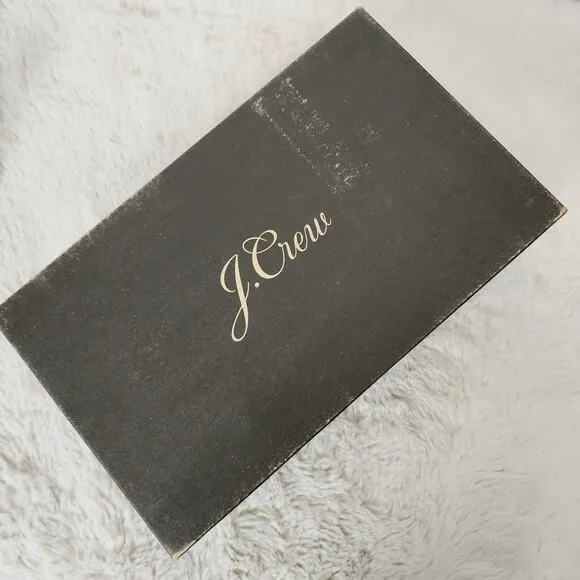NEW J. Crew Strappy Lucite Square Toe Heel Sandals Silver Metallic