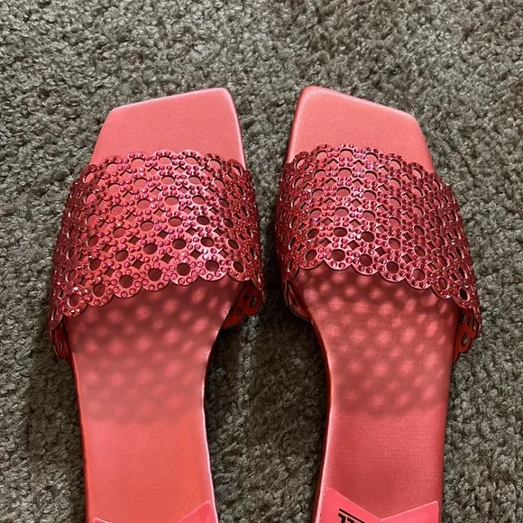 NEW Jeffrey Campbell dressy Sandals women’s size 9 coral/ Cora
