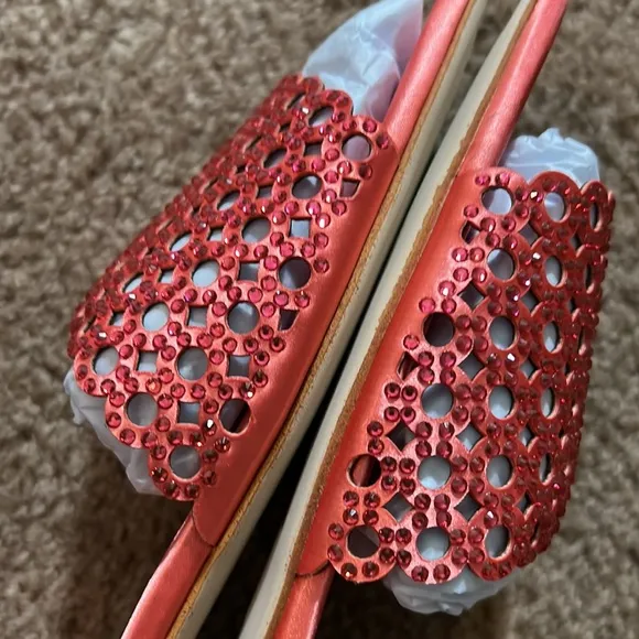 NEW Jeffrey Campbell dressy Sandals women’s size 9 coral/ Cora