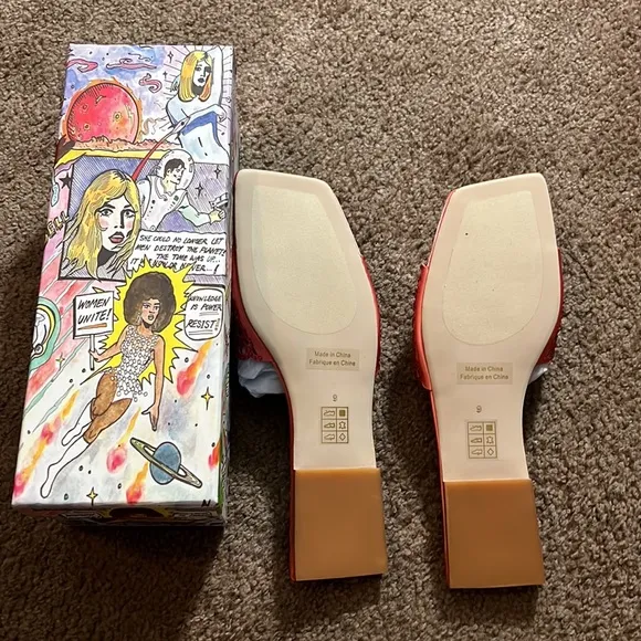 NEW Jeffrey Campbell dressy Sandals women’s size 9 coral/ Cora