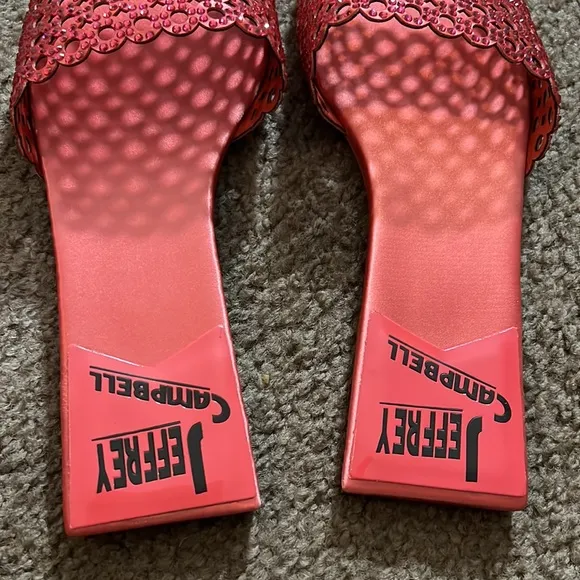 NEW Jeffrey Campbell dressy Sandals women’s size 9 coral/ Cora