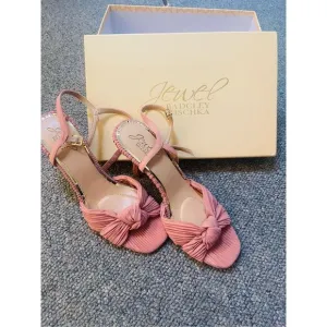 NEW! Jewel Badgley Mischka Women's Hydee Stiletto Sandal Gold Size 8
