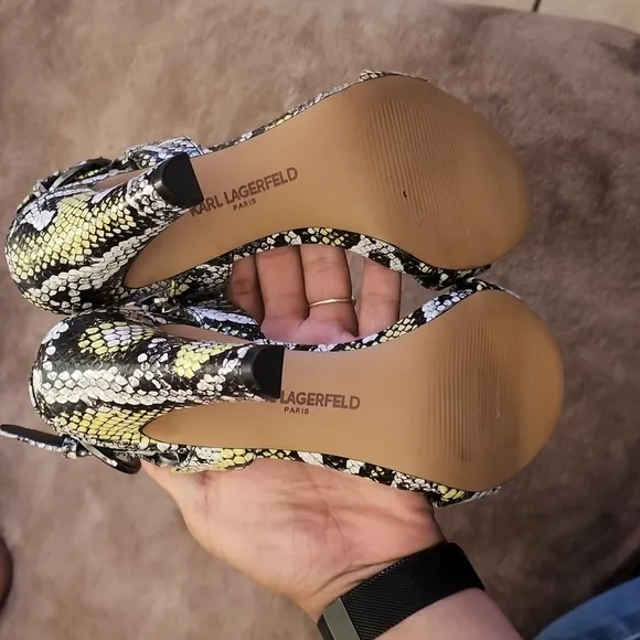 New KARL LAGERFELD PARIS Cieone Dress Sandals