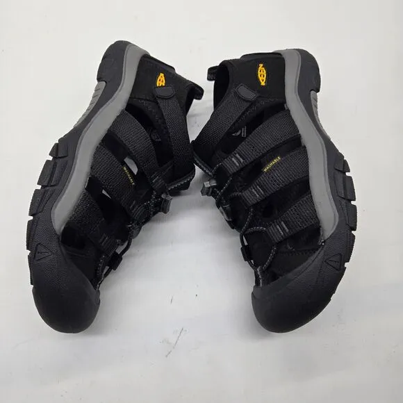 NEW Keen Newport H2 Youth sandals kids size 5 Black/Yellow shoes hiking