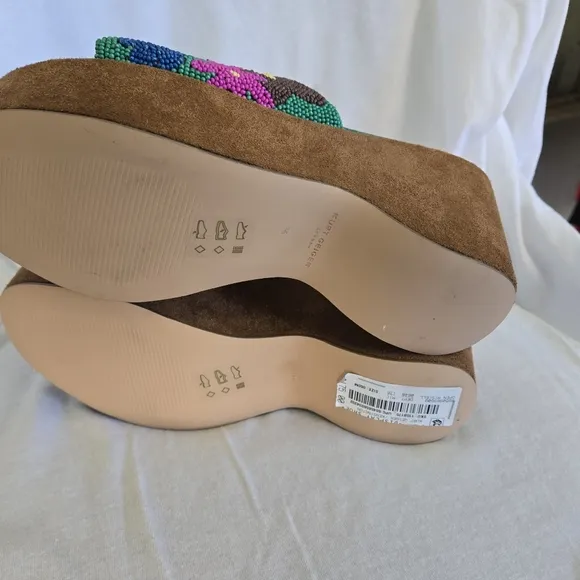 NEW Kurt Geiger London, the Kensington Slip On Wedge Mule Sandals
