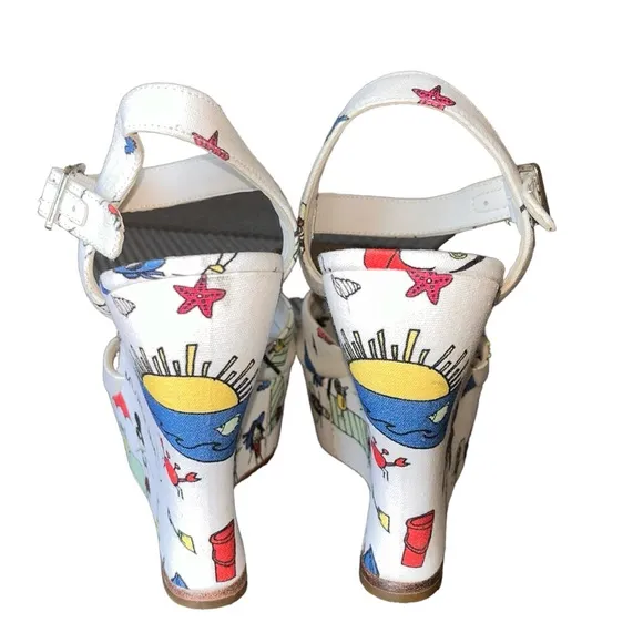 NEW Limited Edition Alice   Olivia Stella Travel Wedge Sandals size 6,5