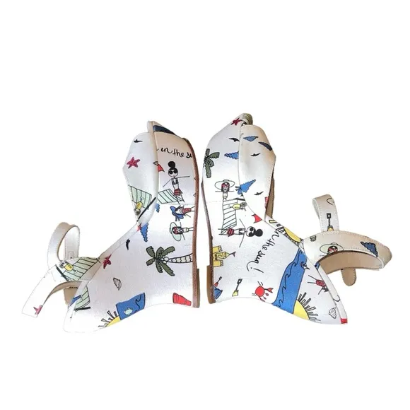 NEW Limited Edition Alice   Olivia Stella Travel Wedge Sandals size 6,5