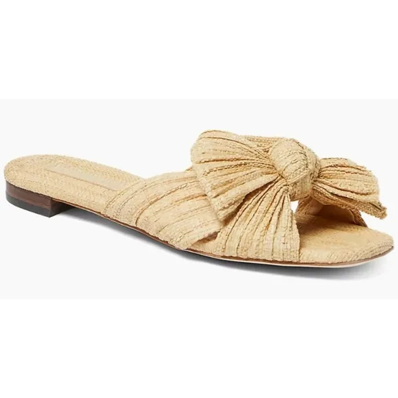 New Loeffler Randall .Daphne Slide Sandal Size 9 Natural