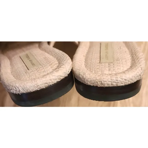 New Loeffler Randall .Daphne Slide Sandal Size 9 Natural