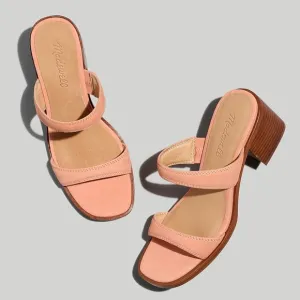 New MADEWELL Size 9 The Saige Double-Strap Sandal in Nubuck Leather in Pink