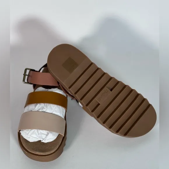 New Madewell The Addie Sandal in Colorblock