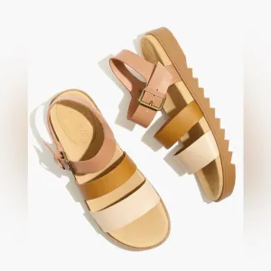 New Madewell The Addie Sandal in Colorblock