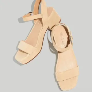 NEW Madewell The Lina Platform Sandal in Suede NH880