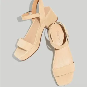 New Madewell The Lina Platform Sandal in Suede Size 7