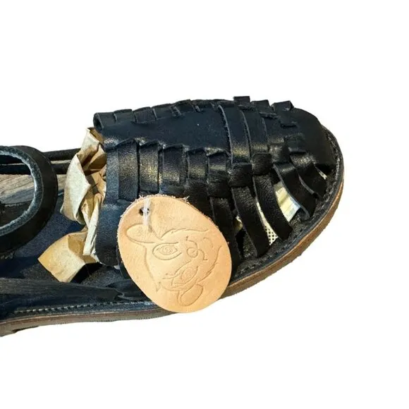 NEW Mikoleon Black Chitos Hurache Sandals