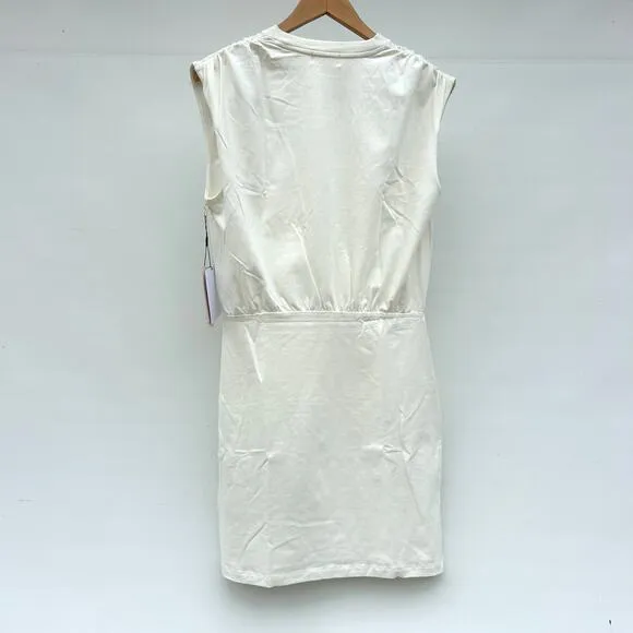 New Nation LTD Jac Muscle Tank Dress Porcelain Ivory White Shirt Mini Small