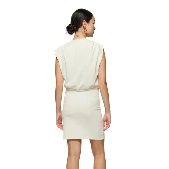 New Nation LTD Jac Muscle Tank Dress Porcelain Ivory White Shirt Mini Small