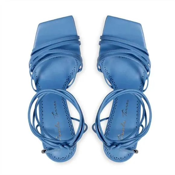 NEW PAULA TORRES women's soho sandals in blue