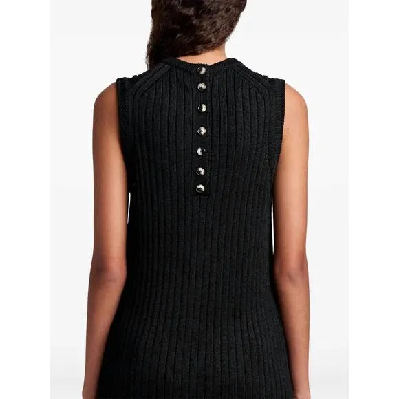 NEW PROENZA SCHOULER WHITE LABEL leighton knit maxi dress in black