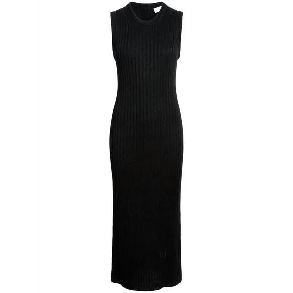 NEW PROENZA SCHOULER WHITE LABEL leighton knit maxi dress in black