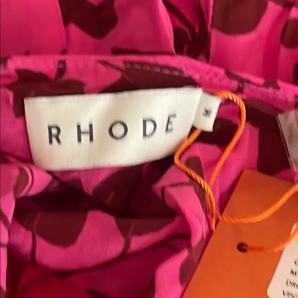 NEW RHODE GEORGIA PINK DRESS IN CALEDONIA MAGIC PRINT SIZE M