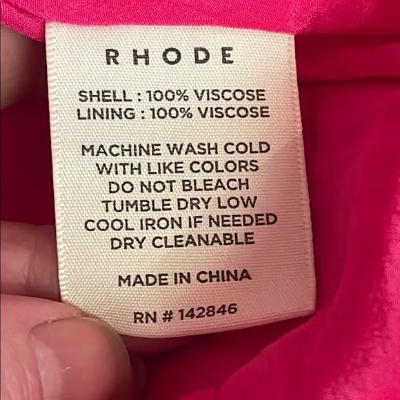 NEW RHODE GEORGIA PINK DRESS IN CALEDONIA MAGIC PRINT SIZE M