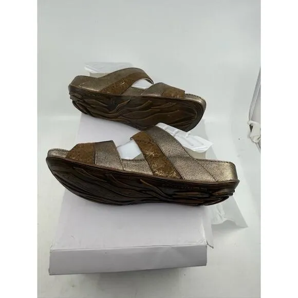 NEW Romika Fidschi 22 Slide Sandals Leather 11022-19302 Bronze/Bark Womens Sz 37