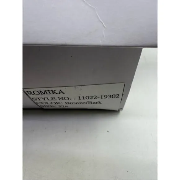 NEW Romika Fidschi 22 Slide Sandals Leather 11022-19302 Bronze/Bark Womens Sz 37