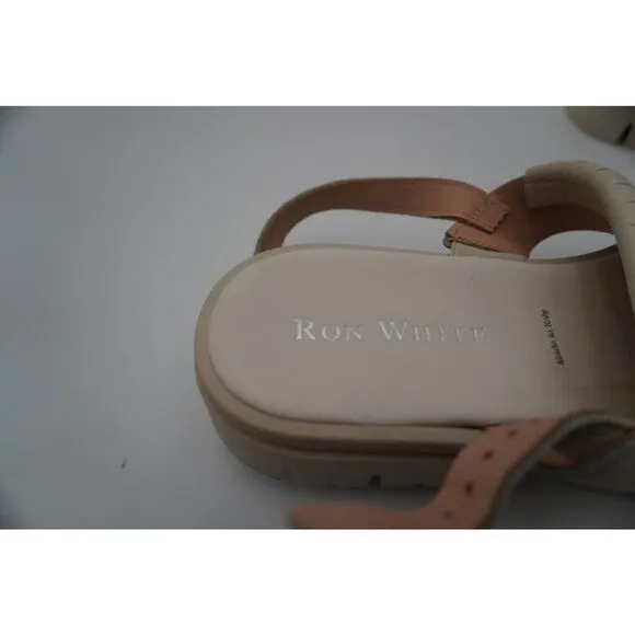 New Ron White &quot;Shalona&quot; Sporty Sandals in Oyster/off white cushion/chain size 40