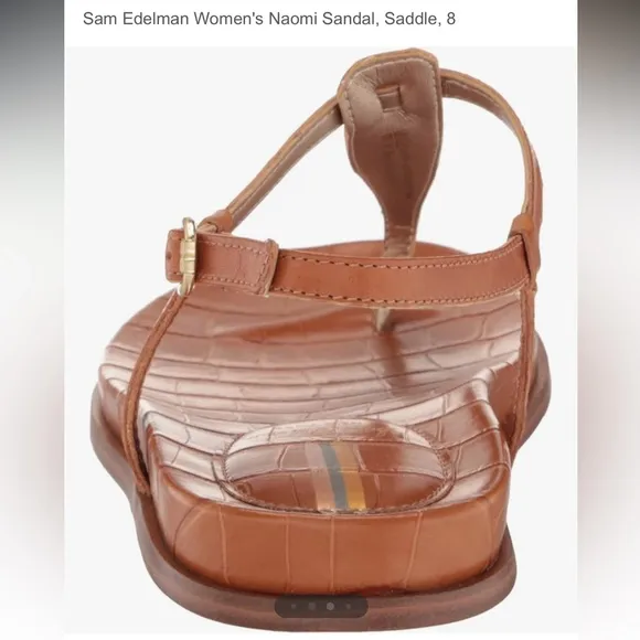 New Sam Edelman Naomi Sandals in a Cognac brown color (saddle) Size 8