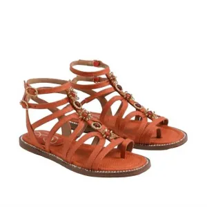 NEW SAM EDELMAN women's tianna sandals in terra orange