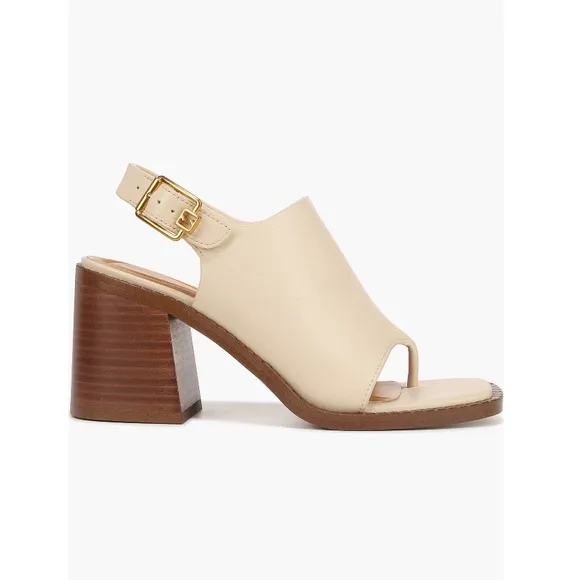 NEW Sarto by Franco Sarto Atlas Slingback Sandals Ivory &amp; Tan Women’s Size 8