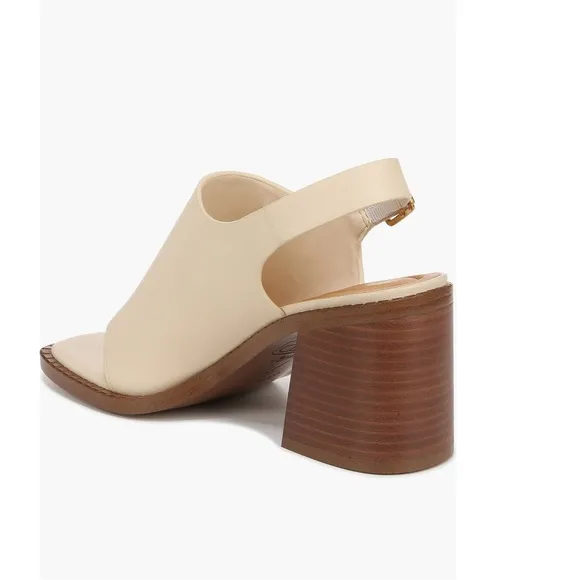 NEW Sarto by Franco Sarto Atlas Slingback Sandals Ivory &amp; Tan Women’s Size 8