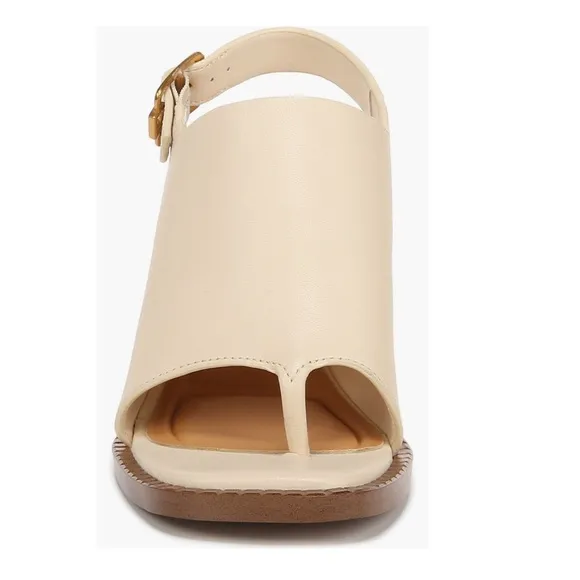 NEW Sarto by Franco Sarto Atlas Slingback Sandals Ivory &amp; Tan Women’s Size 8