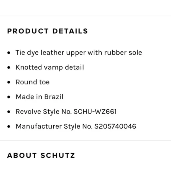 New Schutz Revolve Leny Tie Dye Leather Knotted Slide Sandals