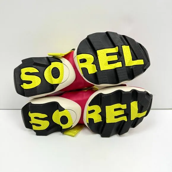 NEW Sorel Kinetic Impact Pink &amp; Neon Yellow Outdoor Performance Sling Sandals