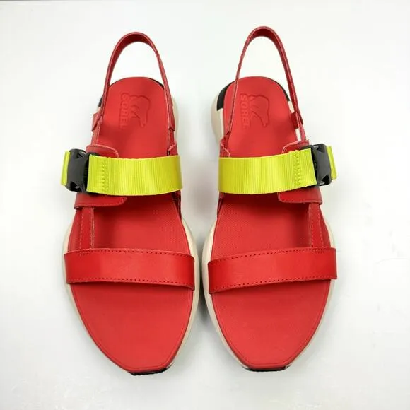 NEW Sorel Kinetic Impact Pink &amp; Neon Yellow Outdoor Performance Sling Sandals