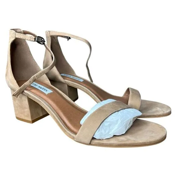 NEW Steve Madden Women’s Irenee Sandal Sand Nubuck 10M