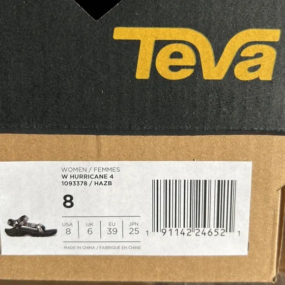 New Teva Hurricane 4 hazb hazel black women’s hiking walking outdoors  sandals