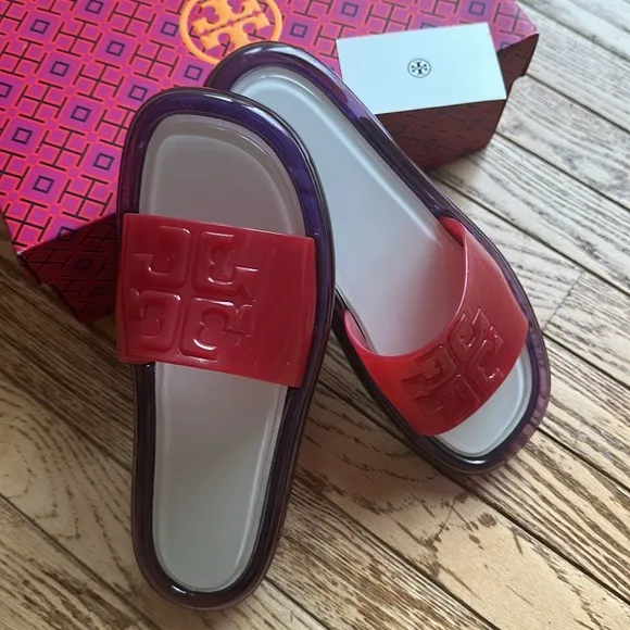 New TORY BURCH SLIDE SANDALS