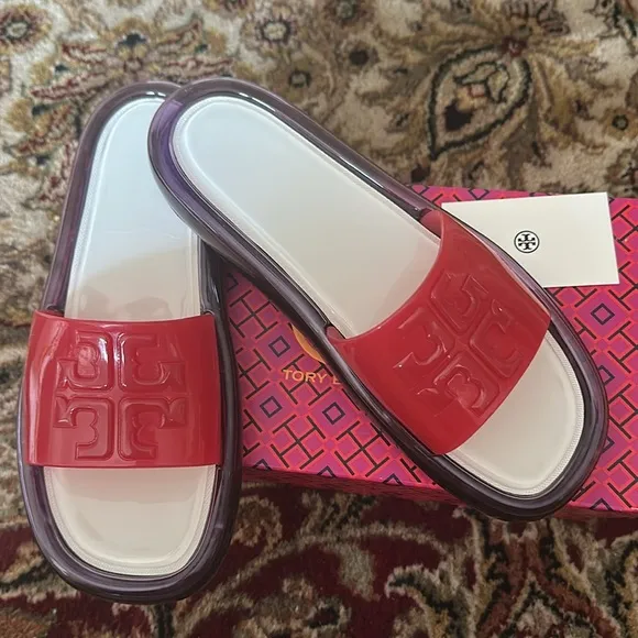 New TORY BURCH SLIDE SANDALS