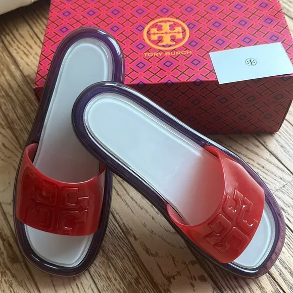 New TORY BURCH SLIDE SANDALS