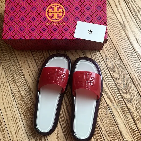 New TORY BURCH SLIDE SANDALS