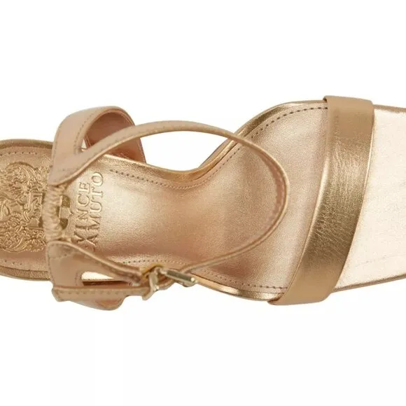 NEW Vince Camuto Saprenda 2 Sandal Women's Size 6.5M Gold Metallic