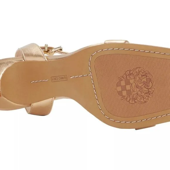 NEW Vince Camuto Saprenda 2 Sandal Women's Size 6.5M Gold Metallic