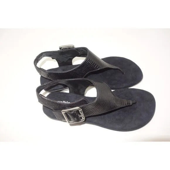 NEW Walking Cradles Leather Sandals Black Leather Women's 6.5