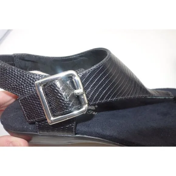 NEW Walking Cradles Leather Sandals Black Leather Women's 6.5
