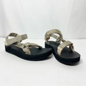 NEW with tags Teva Midform Metallic Gold Sandals Size 7