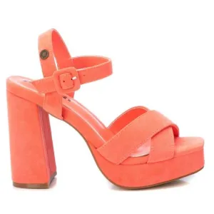 NEW XTI suede dressy sandals in coral