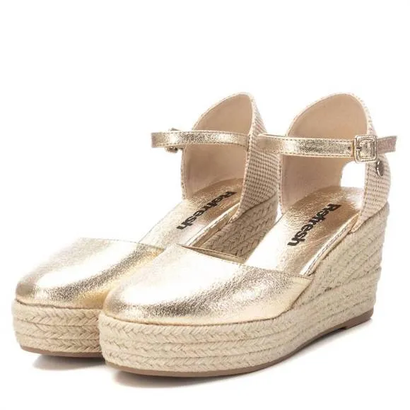 NEW XTI women's espadrille sandals in gold